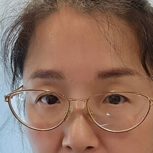 Vintage Tura MOD 724 DAM Gold Cat‎ Eye Eyeglass Frame 56-15 Japan 140mm